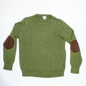 CREWCUTS size 10 Boys Pullover Sweater Crew Neck Green Long Sleeve